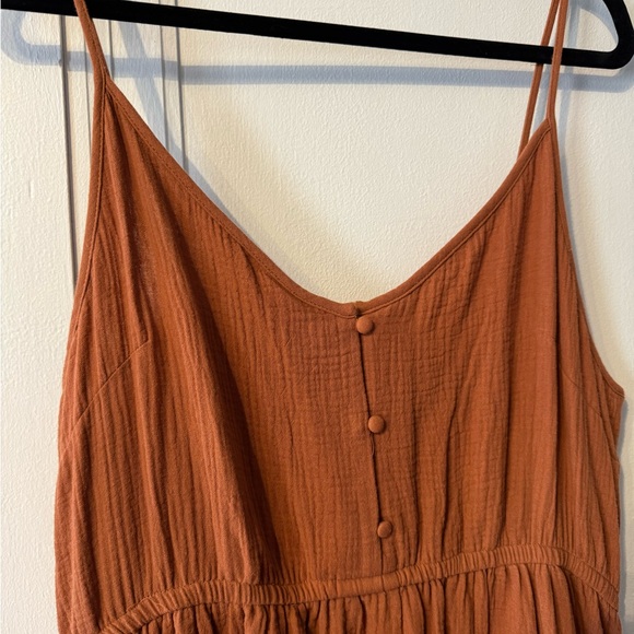Steve Madden Rust-Brown Spaghetti Strap Maxi Dress - Picture 2 of 8